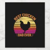 Chicken Lover | Beste kippaap ooit Wijn Etiket (Enkel label)