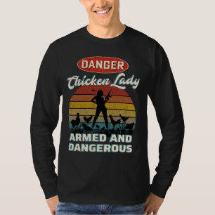 Chicken Lover Danger Chic T-shirt