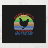 Chicken Lover | Geweldige rennen van kippen Bier Etiket (Enkel label)