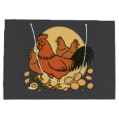 Chicken Lover Gift Bag Groot Cadeauzakje (Achterkant)