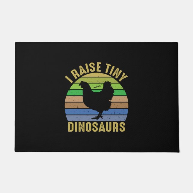 Chicken Lover | I Raise Tiny Dinosaurs Deurmat (Voorkant)