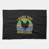 Chicken Lover | I Raise Tiny Dinosaurs Theedoek (Horizontaal)