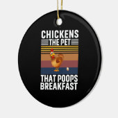 Chicken Lover | Kippen Het Pet Keramisch Ornament (Links)