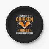 Chicken Lover | Kippen Wing Papieren Bordje (Voorkant)