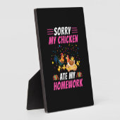 Chicken Lover | Mijn Chicken Ate My Homework Fotoplaat (Zijkant)