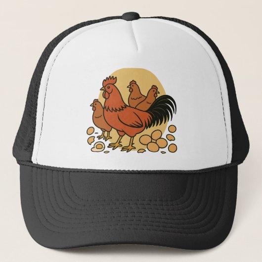 Chicken Lover Trucker Hat Pet (Voorkant)