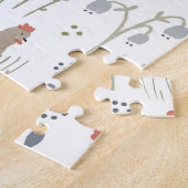 Chicken Lovers Boerderij Dier Bloemen Legpuzzel (Zijkant)