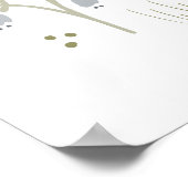 Chicken Lovers Boerderij Dier  Bloemen Poster (Hoek)