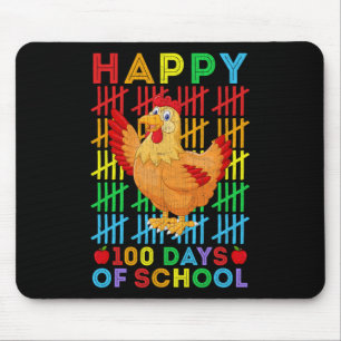 Chicken Lovers Teacher Student Happy 100 Days of S Muismat