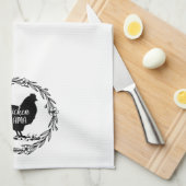 Chicken mama décoratif serviette de cuisine (Quart Plié)