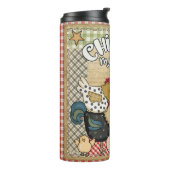 Chicken Mama Tumbler Thermosbeker (Gedraaid links)
