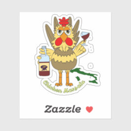 Chicken Marsala ~ Grappige Kip Sticker