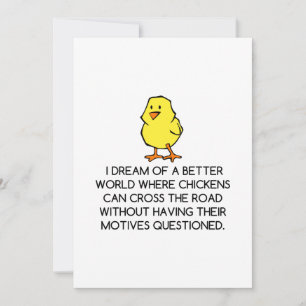 CHICKEN MOTIEVEN BEDANKKAART