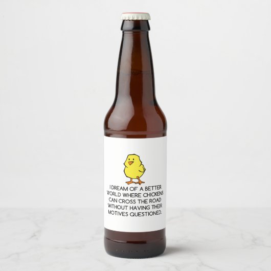 CHICKEN MOTIEVEN BIER ETIKET (Voorkant)