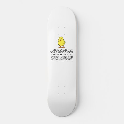CHICKEN MOTIEVEN SKATEBOARD (Voorkant)