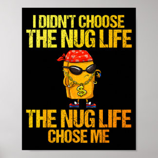 Chicken Nugget Art For Men Women Kids Chicken Nugg Poster