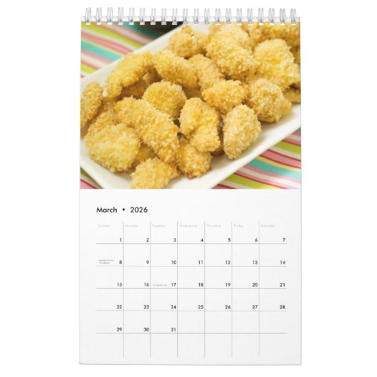Chicken Nugget Calendar 2018 Kalender (Mar 2026)