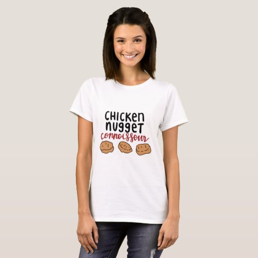 Chicken Nugget Connoisseur T-shirt (Voorkant volledig)