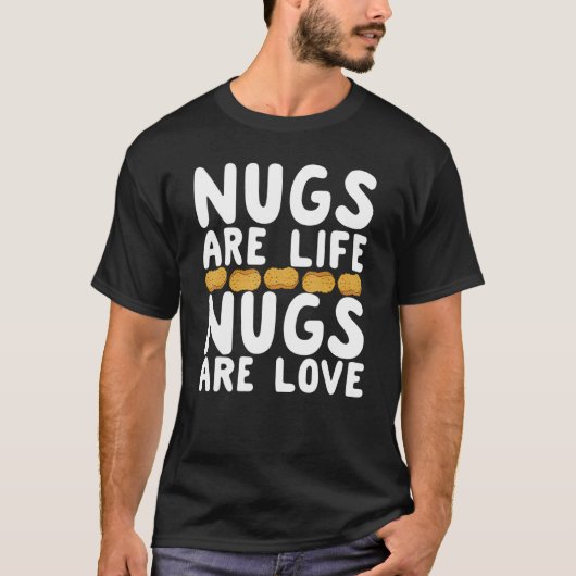 Chicken Nugget I Love Fried Chicken Nugget Fast Fo T-shirt (Voorkant)