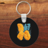 Chicken Nugget Lover 67 Meme Six Seven Fried Chick Sleutelhanger (Voorkant)