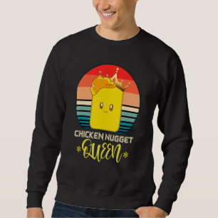 Chicken Nugget Queen Foodie Women Retro Chicken Nu Trui