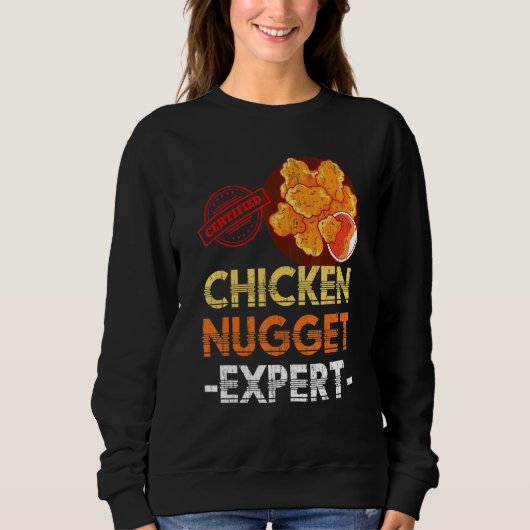 Chicken Nuggets Expert Fast Food Chicken Nugget Trui (Voorkant)