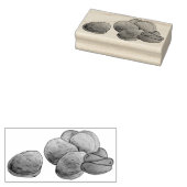 Chicken Nuggets met Ketchup Junk Food Foodie Rubberstempel (Gestempeld)