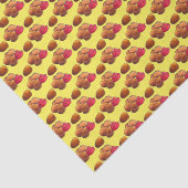 Chicken Nuggets met Ketchup Junk Food Foodie Tissuepapier (Detail)