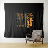 Chicken Nuggets Nutrition Facts Funny Thanksgiving Wandkleed (In Situ (horizontaal))