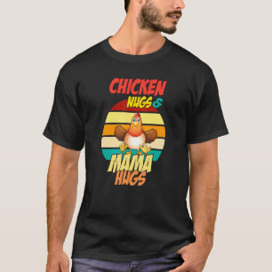 Chicken Nugs en Mama Hugs Nugs en Kisses Nugget T-shirt