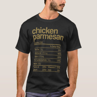 Chicken Parmesan Voedingswaarde Feit Thanksgiving T-shirt