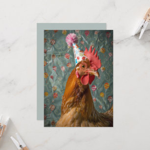 Chicken Party Pet Kaart
