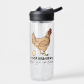 Chicken Poops Breakfast Funny CamelBak Waterfles (Links)
