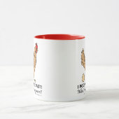 Chicken Poops Breakfast Funny Design Mok (Midden)