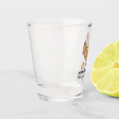 Chicken Poops Breakfast Funny Design Shot Glas (Links)