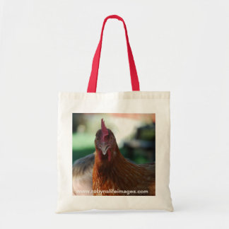 Chicken Portrait Tote Bag