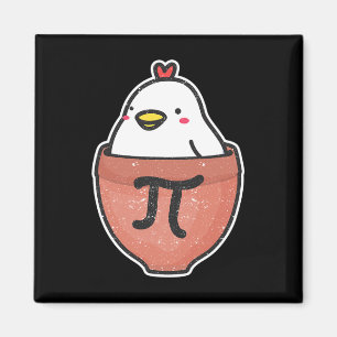 Chicken Pot Pi Day Funny Wiskunde leraar wiskunde Magneet