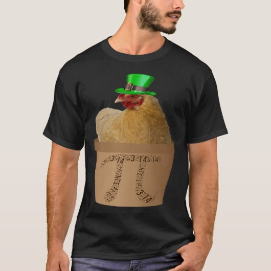 Chicken Pot PI Day Mannen Vrouwen Kinder Wiskunde T-shirt (Voorkant)