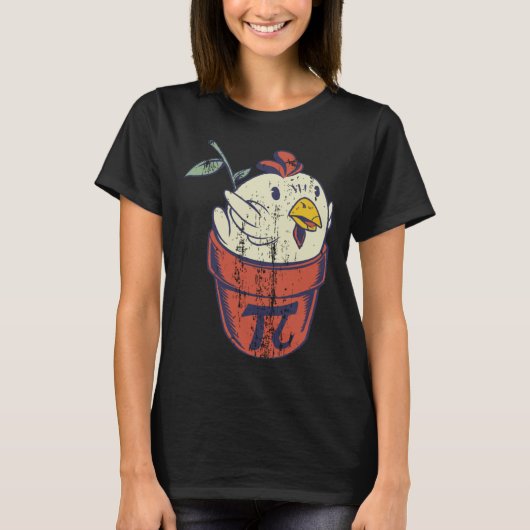 Chicken Pot PI Day   Men Women Kids Math T-shirt (Voorkant)