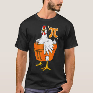 Chicken Pot PI Day PI Day Wiskunde Lover Funny Gif T-shirt