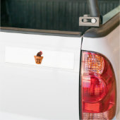 Chicken Pot Pi (en dat kan me niets schelen) Bumpersticker (Op Truck)