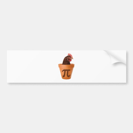 Chicken Pot Pi (en dat kan me niets schelen) Bumpersticker (Voorkant)