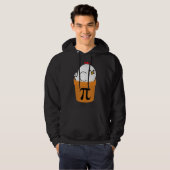 Chicken Pot Pi Funny Wiskunde Dag 2 Hoodie (Voorkant volledig)