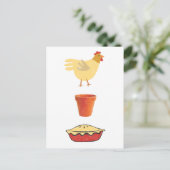 Chicken Pot Pie Briefkaart (Staand voorkant)
