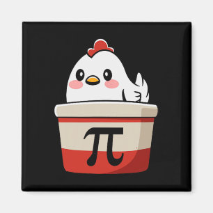 Chicken Pot Pie Funny Wiskunde Lover Pun Pi Day St Magneet