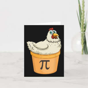 Chicken Pot Pie Funny Wiskunde Pun Chicken Pot Pi Kaart