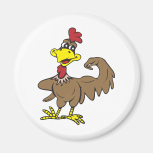 Chicken Power.  Personaliseerbaar! Magneet