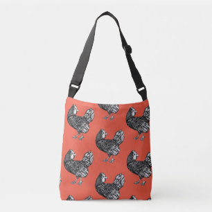 Chicken Print Handbag Crossbody Tas