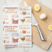 Chicken Puns Kerstmis Theedoek (Quarter Fold)