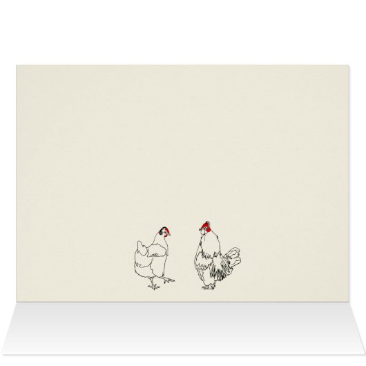 Chicken Rap Funny Music Dansende Animal Art Drawin (Binnen Horizontaal (Boven))